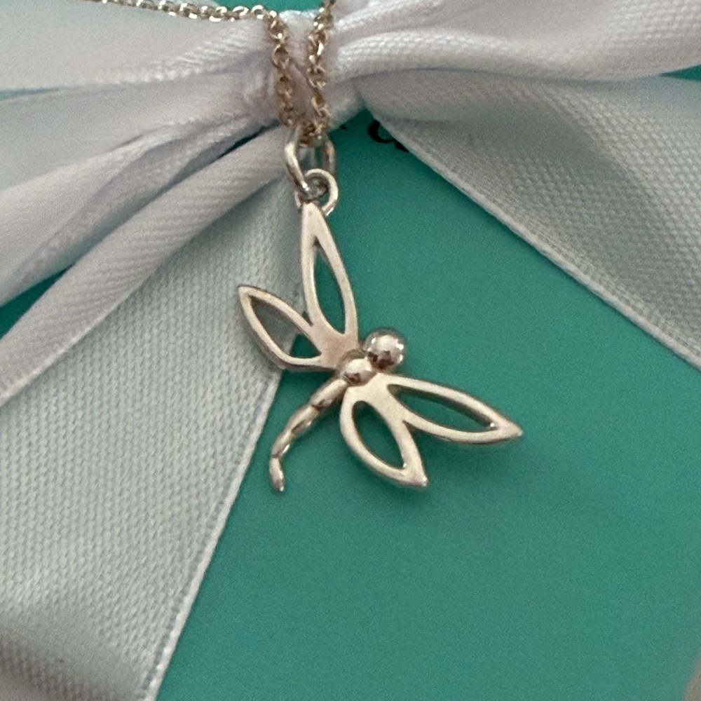 Tiffany & Co Dragonfly Pendant Necklace in Silver